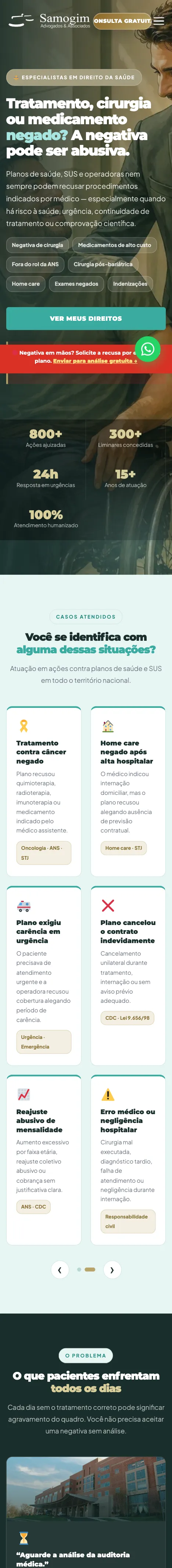Samogim Advogados no celular