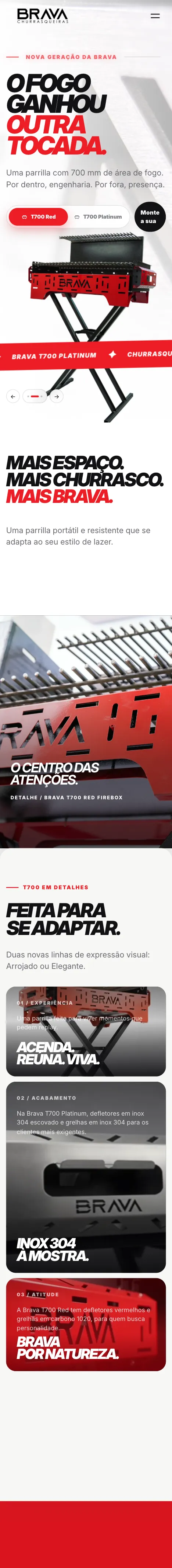 Brava T700 no celular