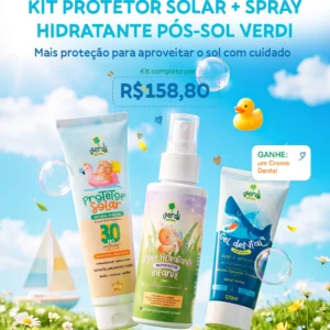 Kit Protetor Solar + Spray Hidratante Pós-Sol - Verdi