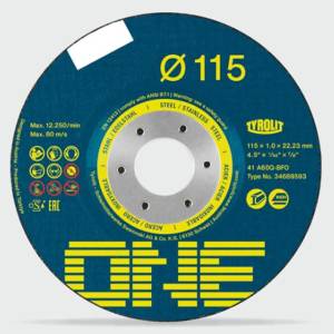 Disco Corte/Fe TYROLIT ONE A60QBF 4.1/2X1